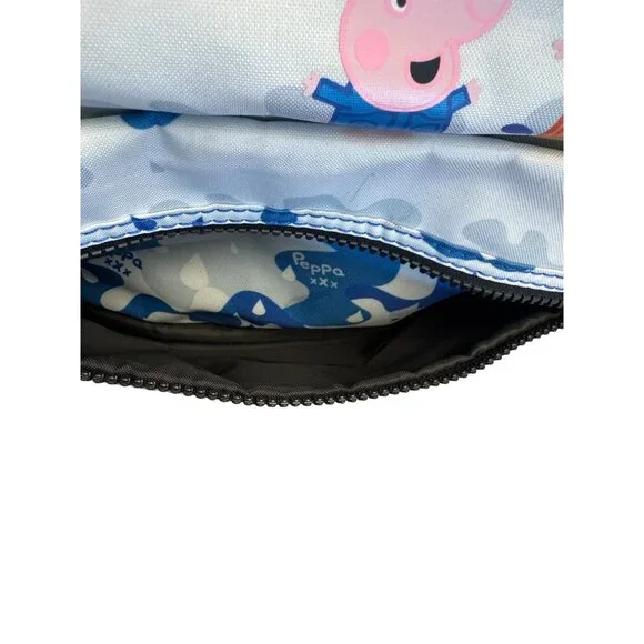Hunter X Peppa Pig Kids Backpack Blue Camo Rain Print Lightweight  Bag - Picture 9 of 12